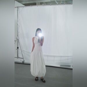 ZARA NWT POPLIN BALLOON DRESS SIZE SMALL